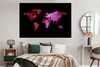 MuchoWow® Poster Weltkarte - Aquarell - Rosa 180x120 cm - Produktbild-Vorschau 4