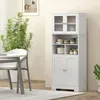 Kš¹chen-Sideboard mit 2 Schr?nken und 3 offenen F?chern, Produktbild-Vorschau 4