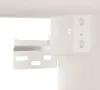 Close-up view of a white metal bracket system. Anteprima dell’immagine prodotto