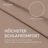 Bettwäsche 155x220 cm Braun 2-teilig einfarbig Bettbezug Produktbild-Vorschau 4
