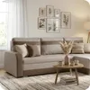 KomfortWelt24 Ecksofa mit Schlaffunktion und praktischem Produktbild-Vorschau 2