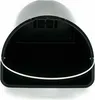 A black plastic insert for a trash can, viewed from the front. Produktbild-Vorschau