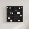 vidaXL Vitrína čierna 60x8,5x58 cm materiál na báze dreva Náhľad obrázku produktu 2