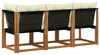 vidaXL Outdoor Mittel- und Ecksofa mit Kissen 3 Stück Natur Produktbild-Vorschau 7