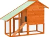 vidaXL králíkárna 140x63x120 cm jedlový masiv Náhled obrázku produktu 4