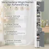 COSTWAY Mobile da bagno, mobile alto, mobile da bagno con 2 Anteprima dell’immagine prodotto 4