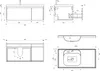 doporro Mobile Bagno Sospeso 100cm, Mobile da Bagno con Anteprima dell’immagine prodotto 7
