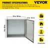 VEVOR Elektrogehäuse, 24\'\' x 24\'\' x 12\'\', UL-es NEMA Produktbild-Vorschau 7