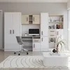 Jugendzimmer Wohnwand Kinderzimmer 300 cm Weiß/Sonoma mit Produktbild-Vorschau 1