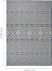 vidaXL Outdoor-Teppich Flachgewebe 160x230 cm Blau Produktbild-Vorschau 5