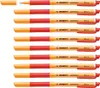 Tintenroller - STABILO pointVisco - 10er Pack - rot Produktbild-Vorschau 1