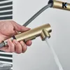 FELIX | Premium Edelstahl ausziehbare Küchenarmatur Gold Produktbild-Vorschau 6
