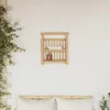 vidaXL Wandregal Wandhalterung Natur 40 x 13 x 44 cm Bambus Produktbild-Vorschau 3