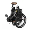 A black folding electric bicycle is shown against a white background. Produktbild-Vorschau