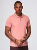 Polo Ombre classic in maglia di cotone rosa L Anteprima dell’immagine prodotto 1