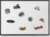 Magnetische Tafel 100x70 cm – Schwarzer Rahmen – Farbe Weiß Produktbild-Vorschau 1