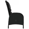 vidaXL Chaises de jardin 2 pcs. Poly rotin noir Voir les images du produit 12