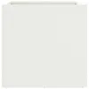 vidaXL Pflanzkübel 2 Stk. Weiß 32x30x29 cm Stahl Produktbild-Vorschau 6