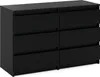 StivMoebel | Commode 6 tiroirs - 100 cm - Noir - Voir les images du produit 1