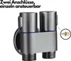 Bidetarmatur Bidet Handbrause Komplettset Edelstahl Produktbild-Vorschau 5