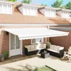 vidaXL Markisenersatzstoff Weiß 5 x 3 m Polyester Produktbild-Vorschau 1