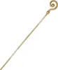 A gold-colored staff with a curled top, presented against a white background. Anteprima dell’immagine prodotto