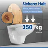 WENKO Siège de WC Bambou Foncé Couvercle WC Lunettes de WC Voir les images du produit 2