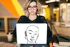 MuchoWow® Laptop Aufkleber Sticker Cover Frau - Schwarz - Produktbild-Vorschau 5