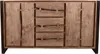Sideboard mit natürlicher Baumkante, Akazie Metall, 200 cm Produktbild-Vorschau 1