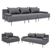 Gartenmöbel set Bahama Dunkelgrau 6 Personen Gartenlounge Produktbild-Vorschau 1