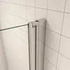 Duschspa Duschtür 76x195cm Nischentür Chrom Pendeltür 6mm Produktbild-Vorschau 5