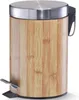 Zeller Poubelle à pédale, 3 l, décor bambou, métal Ø17x26 Voir les images du produit 3