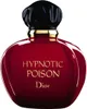 A studio shot of a red Dior Hypnotic Poison perfume bottle with a black cap and gold accents. Náhled obrázku produktu
