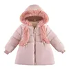 Mädchen Winterjacke Pink 1-4 Jahre winddicht Produktbild-Vorschau 3