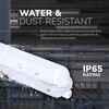 hoftronic LED Feuchtraumleuchte 150cm 1x30W IP65 Grau Produktbild-Vorschau 2