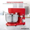 Arebos Küchenmaschine mit 2 Rührschüsseln, Rot, 220 - 240 Produktbild-Vorschau 3