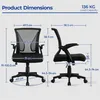 Yaheetech Ergonomischer Bürostuhl, verstellbare Armlehnen, Produktbild-Vorschau 6
