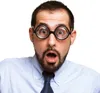 Streber-Brille Nerd Spassbrille rund schwarz Produktbild-Vorschau 3