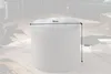Hocker MODERN BAROCK STORAGE 50cm Samt silber Produktbild-Vorschau 7