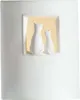 Gilde Porzell Lampe Katzenpaar 34271 Höhe 22 cm weiß Produktbild-Vorschau 1