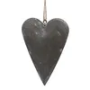 Ciondolo decorativo Clayre & Eef cuore 8 cm metallo grigio Anteprima dell’immagine prodotto 2