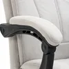 A close-up view of the armrest of a gray office chair. Náhled obrázku produktu