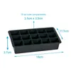 Intirilife 1x Eiswürfelform/Silikonform in SCHWARZ – Produktbild-Vorschau 2