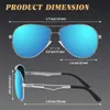 CGID Piloten Sonnenbrille Polarisiert Metallrahmen Al MG Produktbild-Vorschau 6