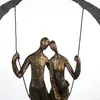 Gilde Skulptur, rund, "Swing", Paarmotiv, Kunstharz, grau, Anteprima dell’immagine prodotto 5
