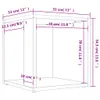 vidaXL Odkládací stolek Sonoma Oak 33x33x34,5 cm výrobek ze Náhled obrázku produktu 8