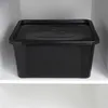 Scatola portaoggetti nera con coperchio: plastica Anteprima dell’immagine prodotto 7