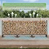 Support à bois de cheminée d'extérieur VOUNOT® en métal Voir les images du produit 7