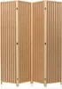 A four-panel folding screen made of wood and bamboo. Podgląd zdjęcia produktu