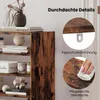 COSTWAY, scaffale per scarpe in legno, organizer per Anteprima dell’immagine prodotto 6